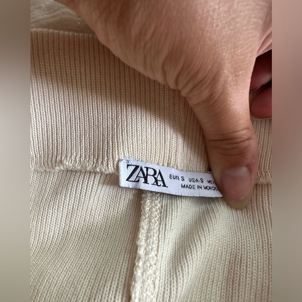 Zara Cream Knit Sweater Skirt
